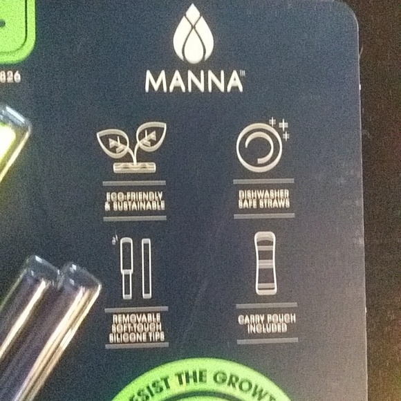 13 Piece Stainless Steel Reusable Straws by Manna - Picture 3 of 9